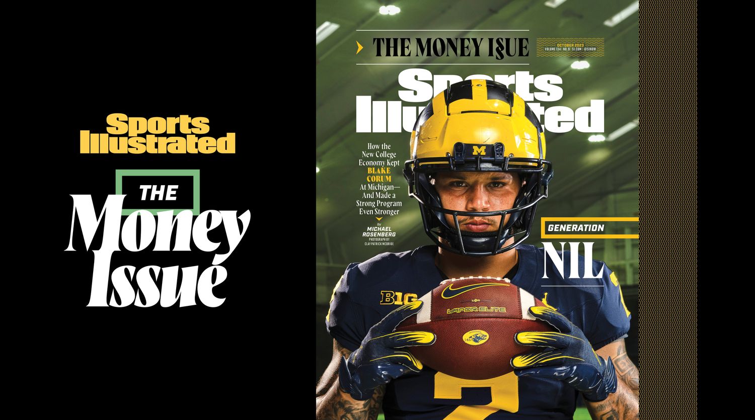 Blake Corum poses for Sports Illustrated’s “Money Issue”